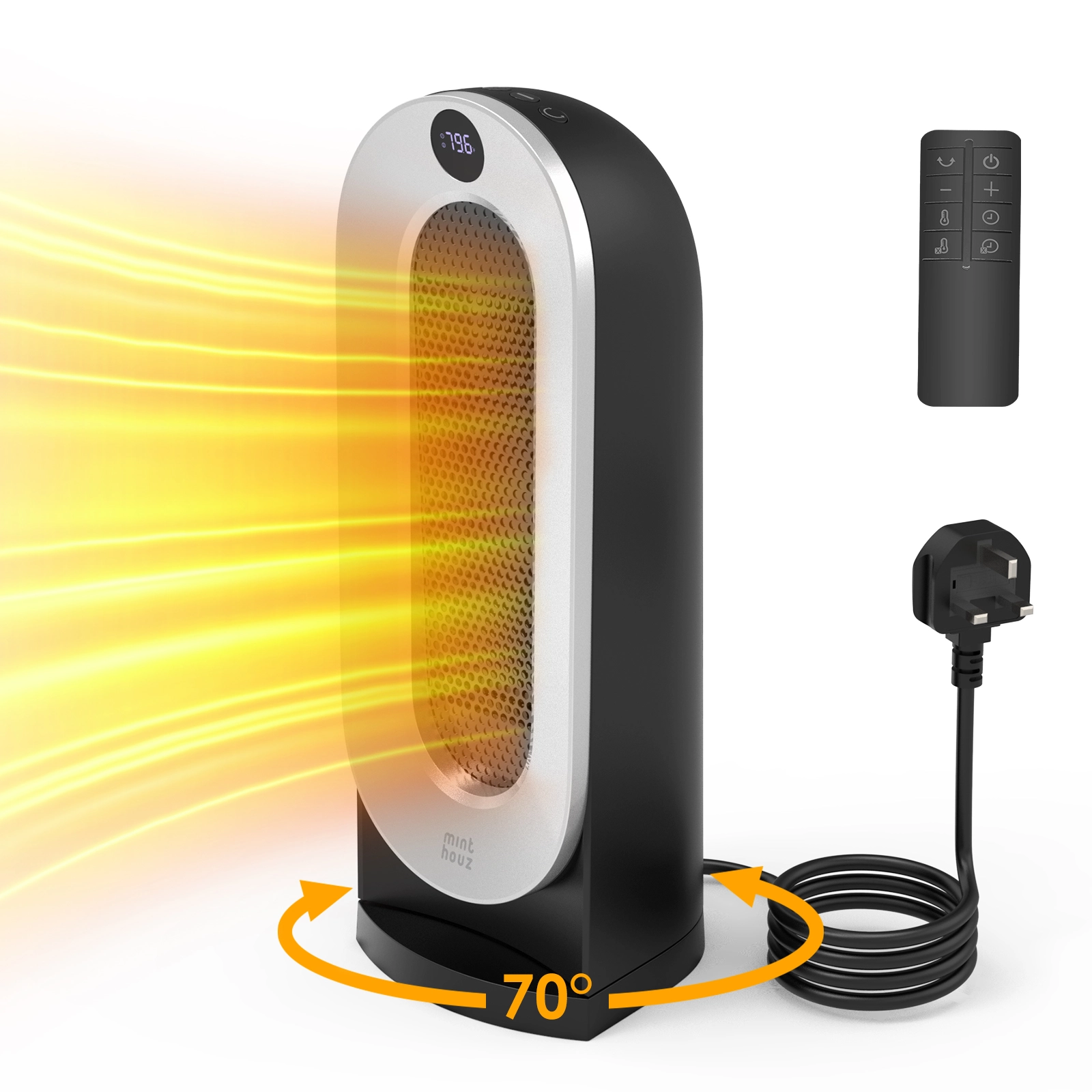 Minthouz Electric Heater with Remote Control: MT-S950 - UK