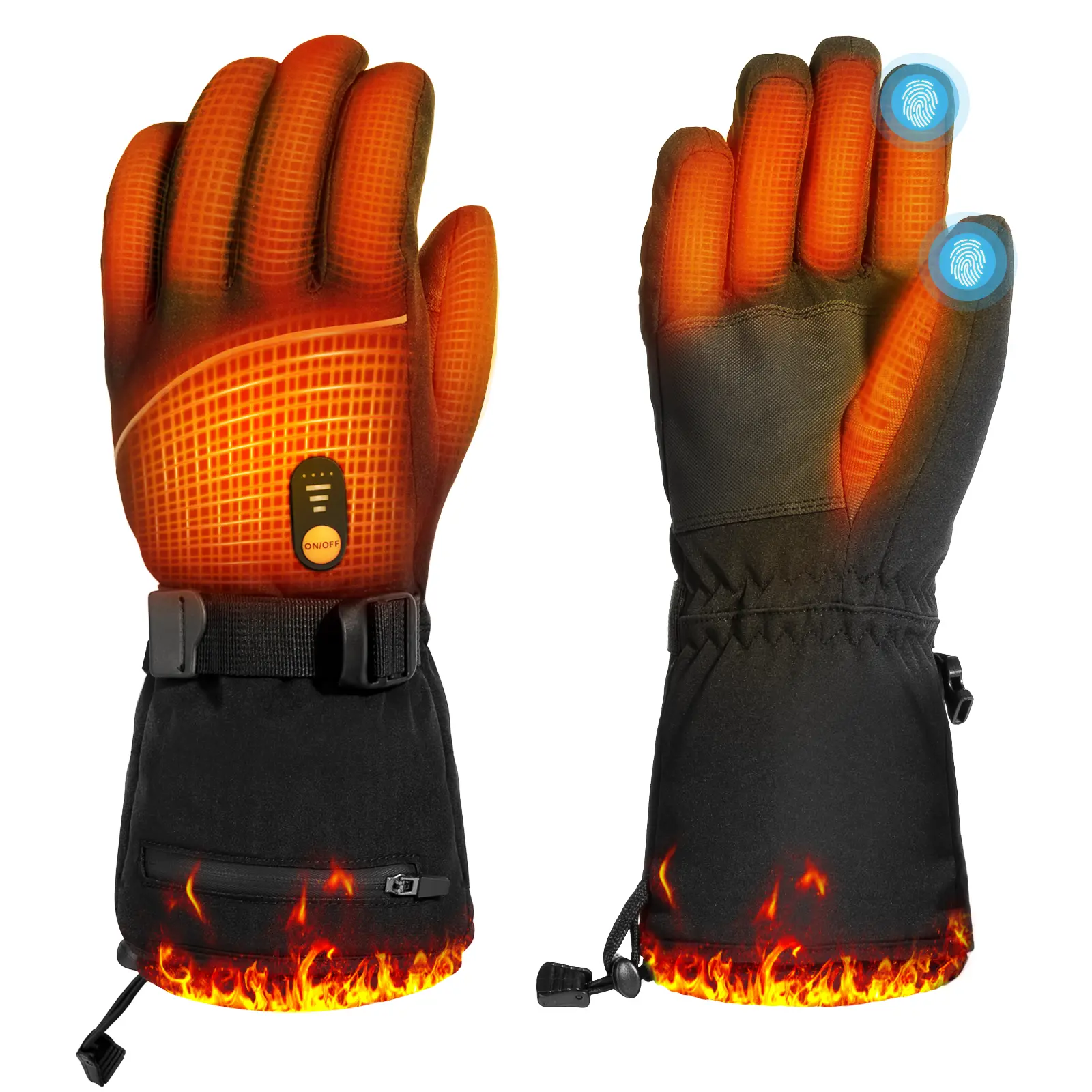 Minthouz 7.4V 3000mAh Heated Gloves for Men Women: MT-COZY W12 - XL-UK