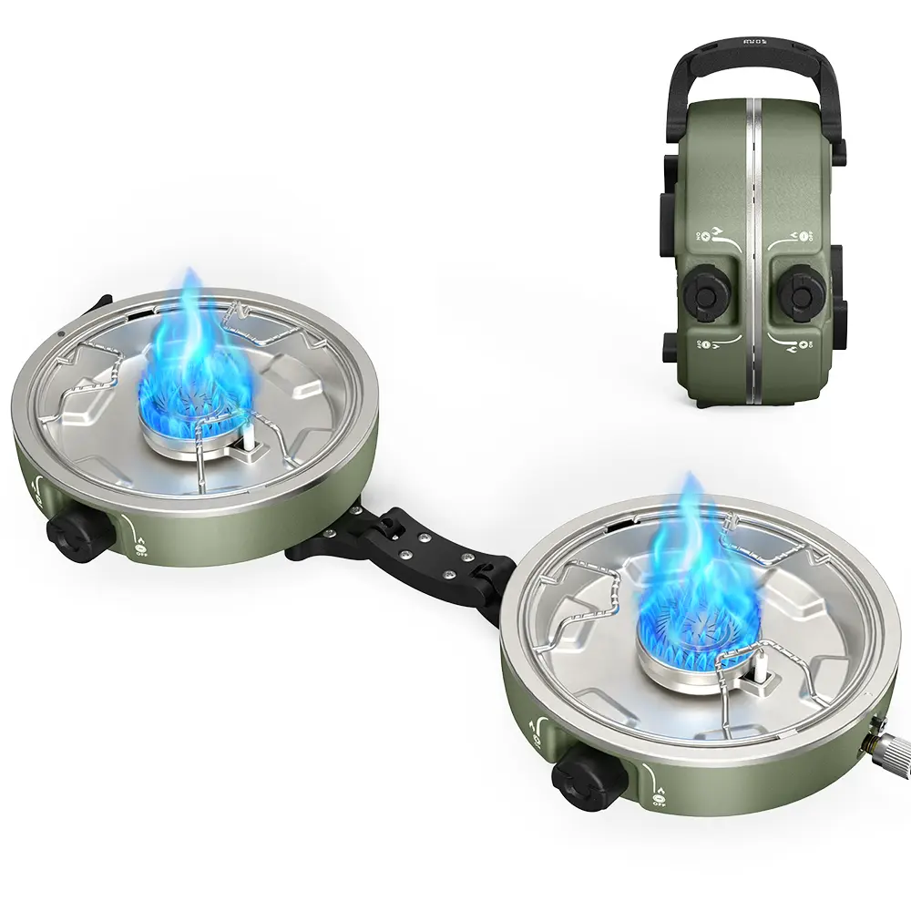 Minthouz 2 Burner Propane Camping Stove：MT-Spark S10